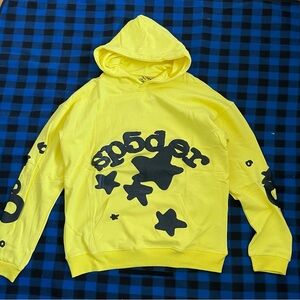 Yellow Sp5der Men's Hoodie
